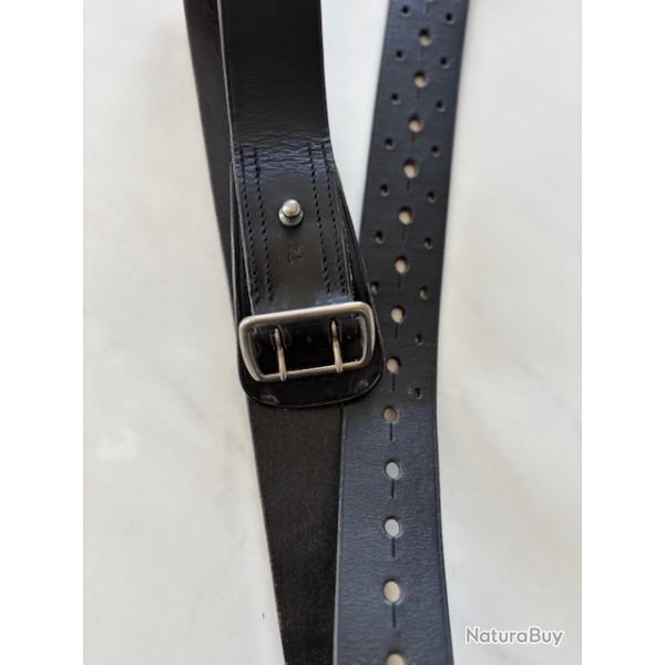 Ceinturon en cuir noir A2CM taille 4 131 cm