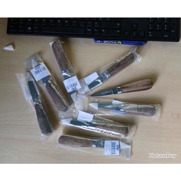 NEUFS Plusieurs Couteau  Hutres 16cm Pradel volution Manche en Bois Exotique