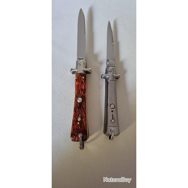 Hyper rares 2 couteaux Bargeon boutons ronds anne 50, en parfait tat
