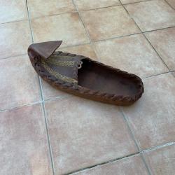 Opanak chaussure folklorique traditionnelle Serbe vintage
