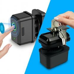 frais de port  OFFERT  : Verrou de pontet Biométrique ! inclus 2 clés de secours !