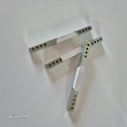 Lot de 3 carrés neufs et barres de rechange pour poignées de porte