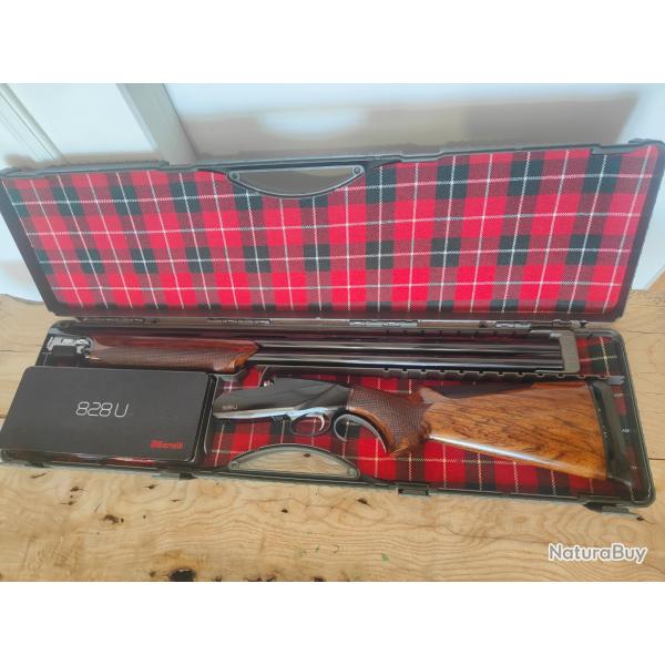 Benelli 828 U 12/76 black complet, bon tat, avec mallette et 6 chokes interchangeables