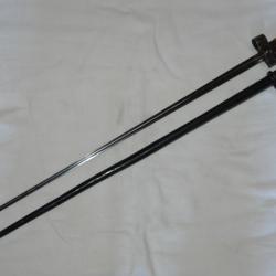 BAIONNETTE  LEBEL BERTHIER MODELE 1916 FUSIL LEBEL 1886 BERTHIER-GRANDE GUERRE 14/18-FRANCE 1940