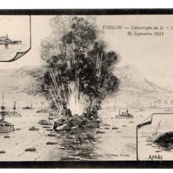 CPA - Marine Militaire -TOULON - CATASTROPHE DE LA " LIBERTÉ "- 25 Septembre 1911 N°3409