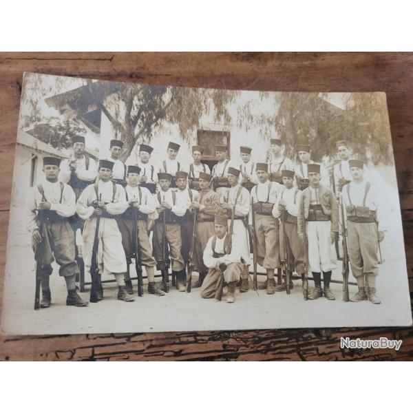 Carte photo Tirailleurs identifis 19 et 20 1917