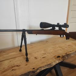 Carabine a verrou 308 win avec lunette bushnell réticule lumineux et bi-pied