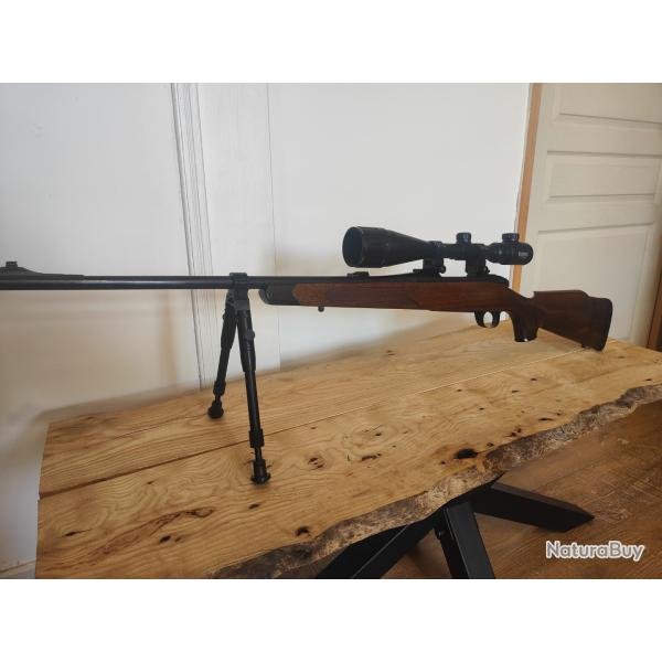 Carabine a verrou 308 win avec lunette bushnell rticule lumineux et bi-pied