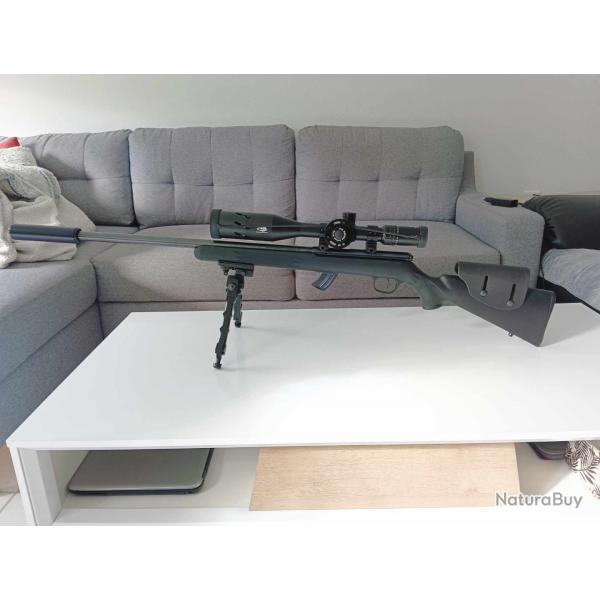 Savage MKII 22lr + 6-24x50 + bipied + Silencieux