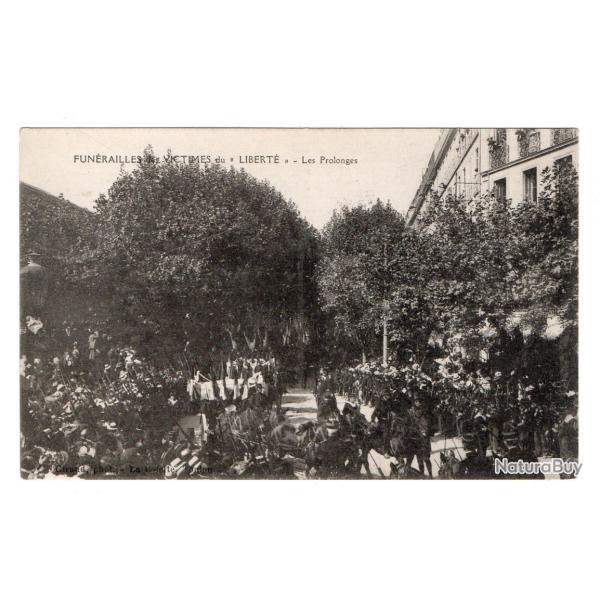 CPA -Marine Militaire - FUNRAILLES DES VICTIMES  DU " LIBERT " -Les Prolonges  N3410