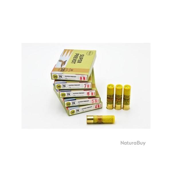 PREVOT Cartouches de chasse Super bourre grasse - par boite de 10  20  / 70  28g - 2