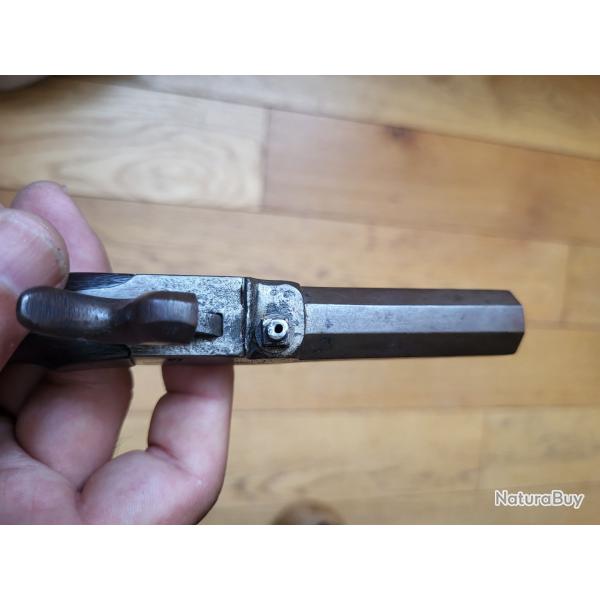 Pistolet coffre percussion poudre noire