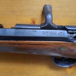 Vends fusil 1866-74 Manufacture St Étienne