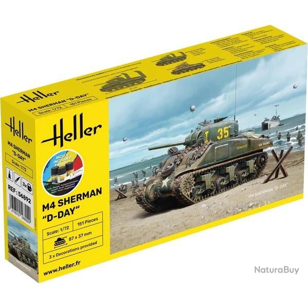 M4 Sherman D-day 1/72 | Heller (0000 4218) - Maquette plastique  monter