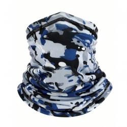 Cache cou Treillis bleu