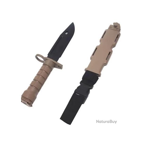 baonnette M9 couteau  poignard en plastique caoutchouc airsoft