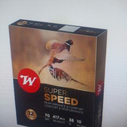Winchester super speed 12/70 40g lot de 10 boîtes soit 100 munitions