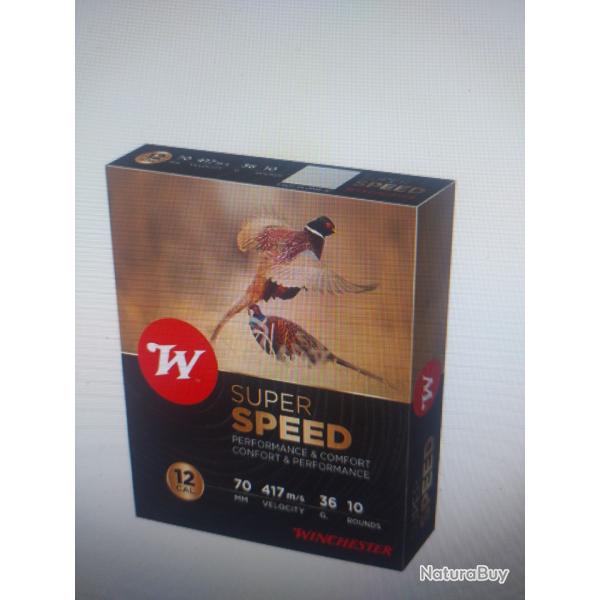 Winchester super speed 12/70 40g lot de 10 botes soit 100 munitions