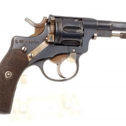 REVOLVER NAGANT SUEDOIS HUSQVARNA MODELE 1887 CALIBRE 7.5mm 4.5 pouces - SUEDE XIXè Très bon  XIX em
