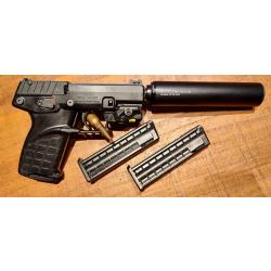 Pack pistolet keltec P17 cal.22lr + Laser + Silencieux