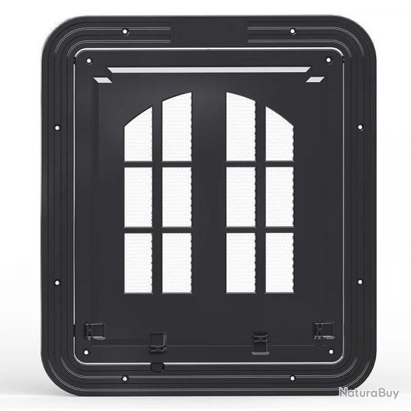 Grande porte d'cran pour chien, ouverture  rabat, porte pour porte d'cran avec 4 voies d'entre, 