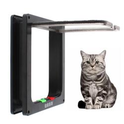Porte intelligente pour chat pour murs et portes Porte pour animaux de compagnie à verrouillage à 4 