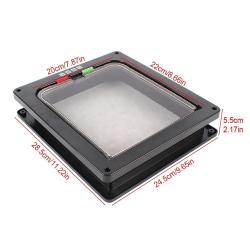 LOYALHEARTDY-Porte de Chat en Plastique Abs, Moustiquaire Anti-Insectes, Ménage, Noir Black