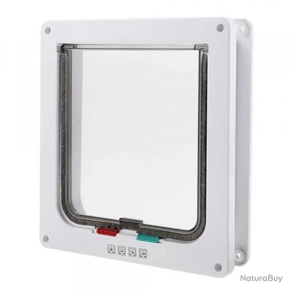 Chatire de Porte pour Chat ABS Magntique Scurit Renforce Intrieure Extrieure Fentre Serrure 