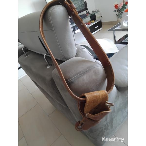 Holster et ceinturon en cuir John Wayne pour Colt Frontier 1873.