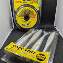 Fils de peche THUNDER LINE STORM + JOKER VERT , FISH AND FISHING