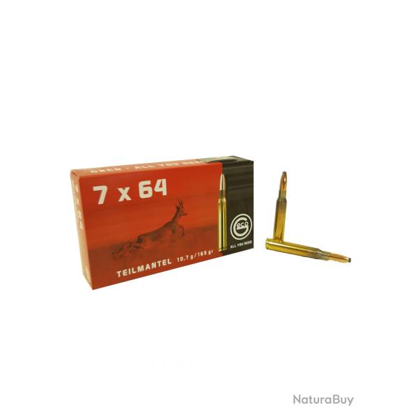 20 Munitions GECO Cal.7x64 Softpoint 165gr