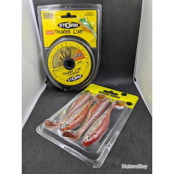 Fils de peche THUNDER LINE STORM + BOOM SHAD , FISH AND FISHING.