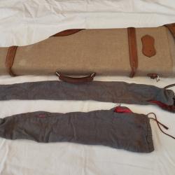 Etui fusil toile et cuir comme neuf
