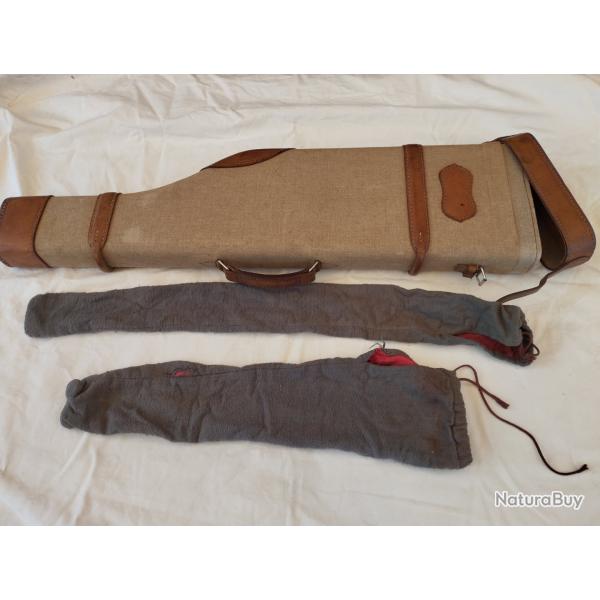 Etui fusil toile et cuir comme neuf