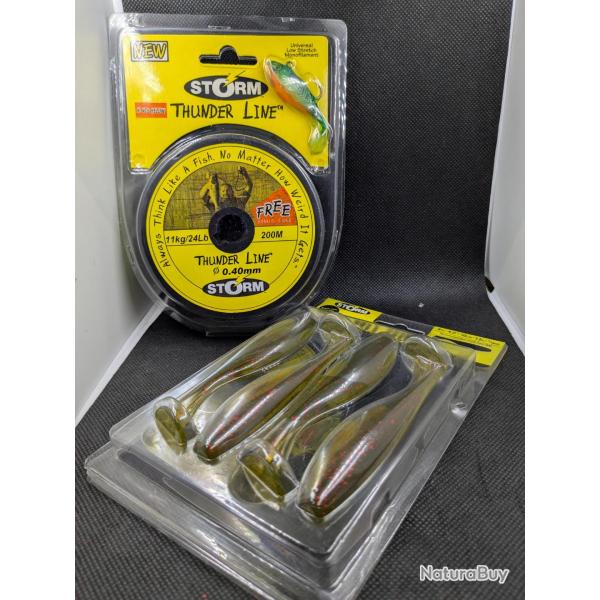 Fils de peche THUNDER LINE STORM + HIT SHAD  , FISH AND FISHING