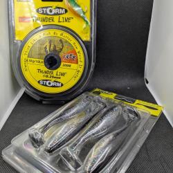 Fils de peche THUNDER LINE STORM + HITSHAD , FISH AND FISHING.