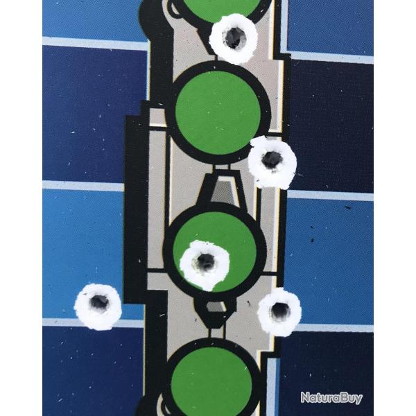 Lot de 8 cibles bataille navale pour air comprim, 22 LR ou plus