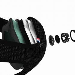 Masque de protection R-PUR Nano Light noir - FFP3