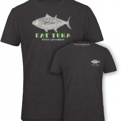 TEE SHIRT EAT TUNA T-SHIRT - HEATHER CHARCOAL - M