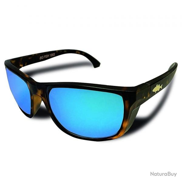LUNETTES CURVE FISH SEA BASS BLUE IRIDIUM - FRAME BROWN TURTLE DARK