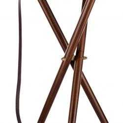 Siège trépied pliant bois - Luxe, taille L, hauteur 85cm