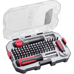 Tournevis avec 83 embouts et tournevis dynamométrique SMART TORQ