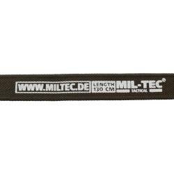 CEINTURE OLIVE BOUCLE TETE DE MORT 4CM X 130CM