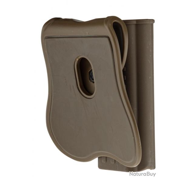 Holster rigide Quick Release pour Glock 17 Droitier TAN