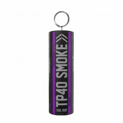 Fumigène TP40 à goupille supérieure Noir Violet