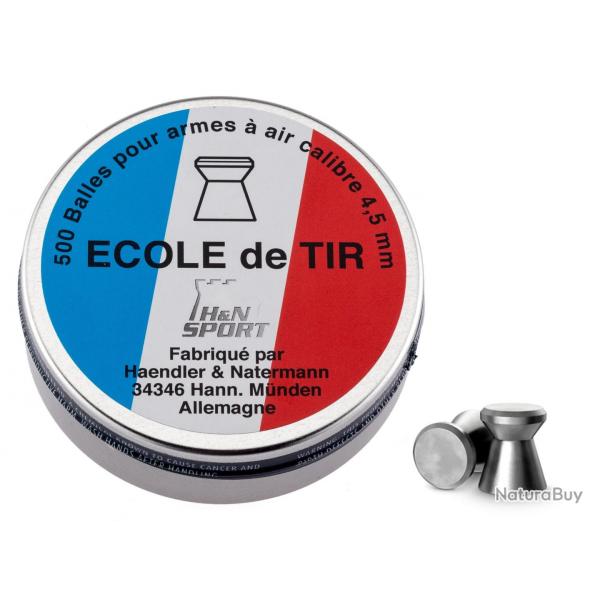 Plombs ''Ecole de tir'' cal. 4,5 mm bte de 500