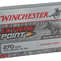 Winchester Cal. 270WSM - 123gr Extreme Point bte de 20