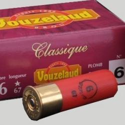 Cartouches Vouzelaud Classique grand culot Cal. 16 67 bte de 10