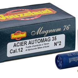 Cartouches Vouzelaud - Acier Auto Mag 35 - Cal. 12/76 N°3 bte de 10
