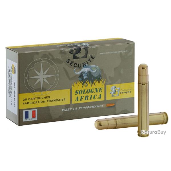 Munition  percussion centrale Benett Cal. 458Win. Mag.